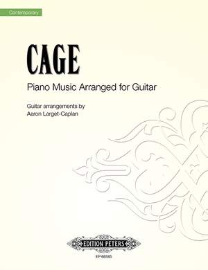 John Cage: Piano Music Arranged for Guitar