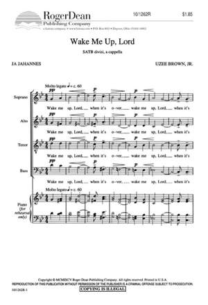 Uzee Brown: Wake Me Up, Lord