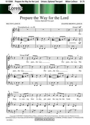Joanne B. LeDoux: Prepare The Way For The Lord