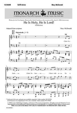 Mary McDonald: He Is Holy, He Is Lord!