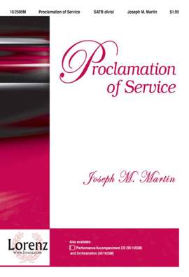 Joseph M. Martin: Proclamation Of Service