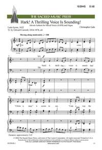 Christopher Gale: Hark! A Thrilling Voice Is Sounding