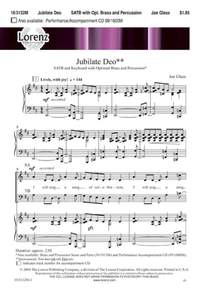 Joe Glass: Jubilate Deo