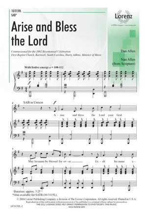 Dennis Allen_Nan Allen: Arise and Bless The Lord