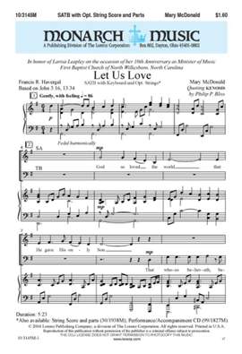 Mary McDonald: Let Us Love