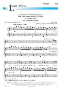 Tom Porter: Saw You Never In The Twilight