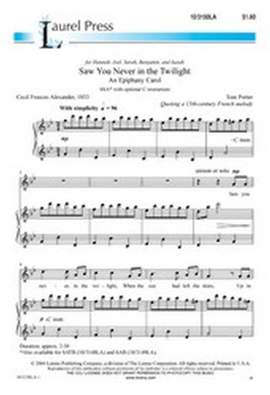 Tom Porter: Saw You Never In The Twilight