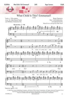 Roger Summers: What Child Is This? Emmanuel!