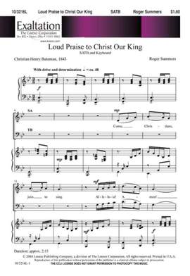 Roger Summers: Loud Praise To Christ Our King