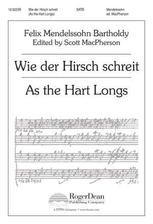 Felix&#x20;Mendelssohn&#x20;Bartholdy&#x3A;&#x20;Wie&#x20;Der&#x20;Hirsch&#x20;Schreit