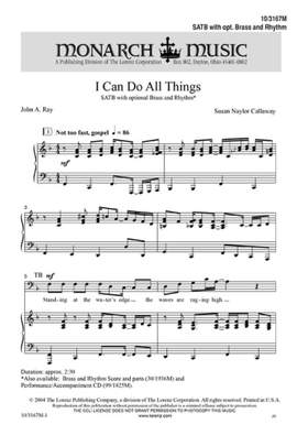 Susan Naylor Callaway: I Can Do All Things