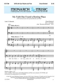 Chuck Bridwell: My Faith Has Found A Resting Place