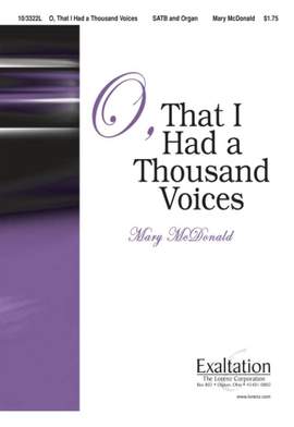 Mary McDonald: O, That I Had A Thousand Voices