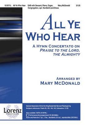 Mary McDonald: All Ye Who Hear