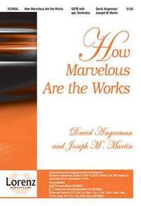 David Angerman: How Marvelous Are The Works