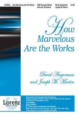 David Angerman: How Marvelous Are The Works