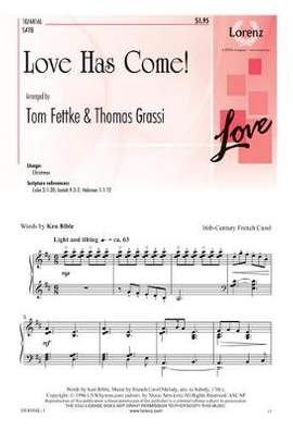 Tom Fettke: Love Has Come!