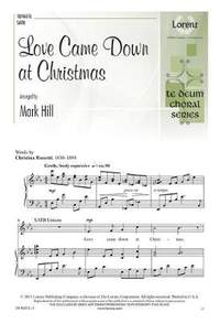 Mark Hill: Love Came Down At Christmas