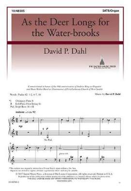 David P. Dahl: As The Deer Longs For The Water Brooks