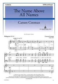 Carson Cooman: The Name Above All Names