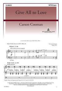 Carson Cooman: Give All To Love