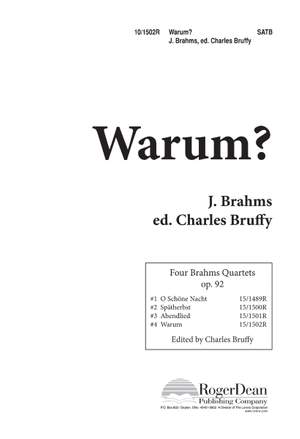 Johannes Brahms: Warum