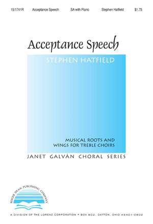 Stephen Hatfield: Acceptance Speech