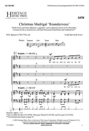 Linda Spevacek: Christmas Madrigal Roundezvous
