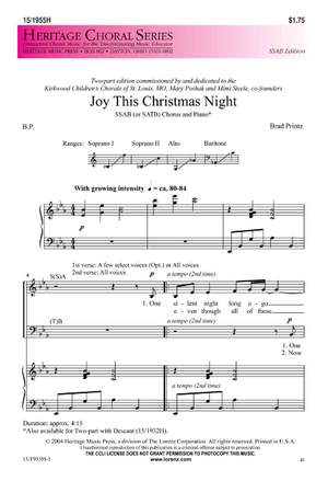 Brad Printz: Joy This Christmas Night