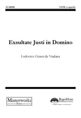 Lodovico Grossi da Viadana: Exsultate Justi In Domino