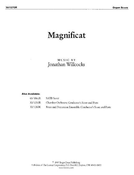 Jonathan Willcocks: Magnificat