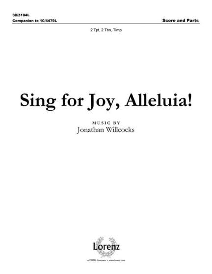 Jonathan Willcocks: Sing For Joy, Alleluia!