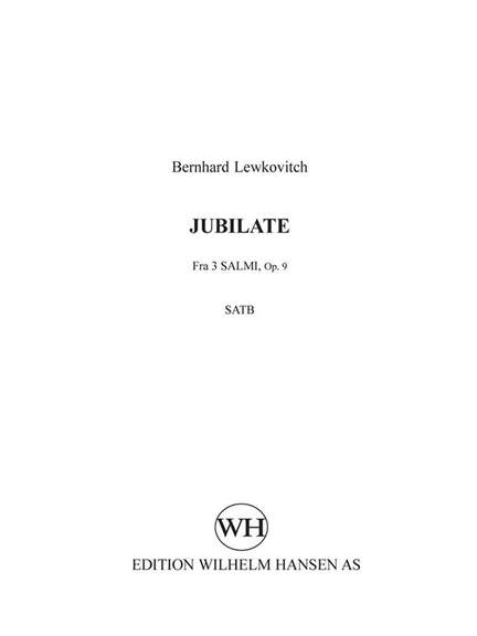 Bernhard Lewkovitch: Jubilate