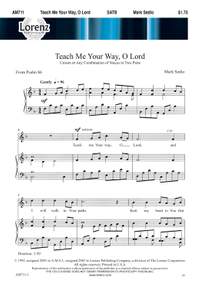 Mark Sedio: Teach Me Your Way, O Lord