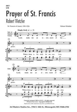 Robert Wetzler: Prayer Of St. Francis