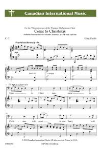 Craig Cassils: Come To Christmas