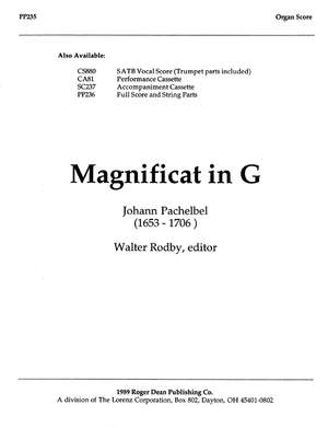 Johann Pachelbel: Magnificat In G