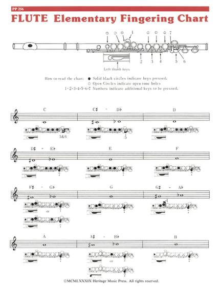 Elementary Fingering Chart