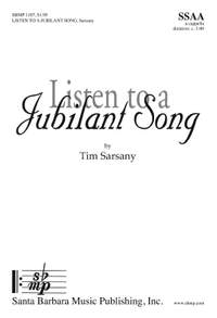 Tim Sarsany: Listen To A Jubilant Song