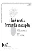 Cristine Temple-Evans: I Thank You God For Most This Amazing Day