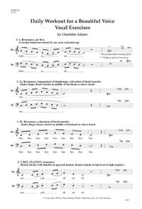 Charlotte Adams: Daily Workout For A Beautiful Voice