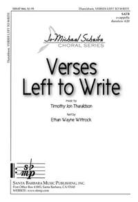 Timothy Jon Tharaldson: Verses Left To Write