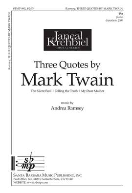 Andrea Ramsey: Three Quotes By Mark Twain