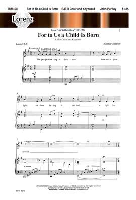 John Purifoy: For To Us A Child Is Born