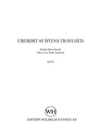 Klaus Brinch: Uberørt Af Byens Travlhed