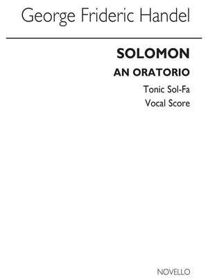 Georg Friedrich Händel: Solomon (Tonic Sol-Fa)