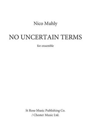 Nico Muhly: No Uncertain Terms