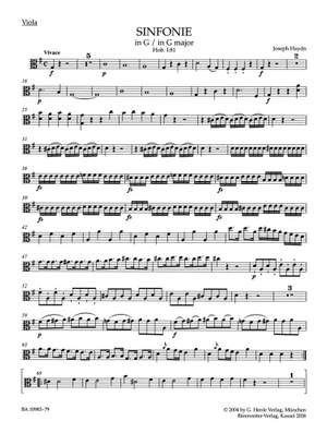 Haydn, Joseph: Symphony in G major Hob. I:81