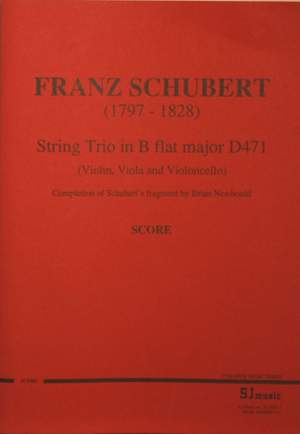 Schubert: String Trio, D471 (score)