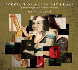 Portrait of a Lady with Harp Product Image